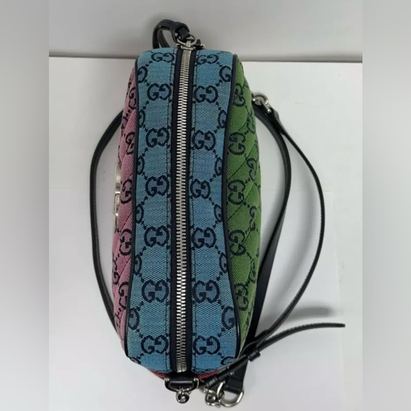 Gucci Marmont GG Quilted Multicolor Camera Crossbody Bag - Picture 5 of 11